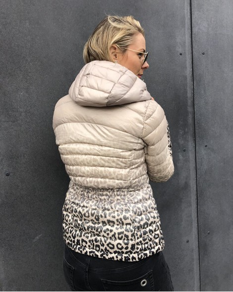 Bunda dámská Calvin Klein OMBRE gepardí